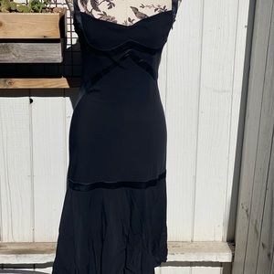 Black vintage Versace slip dress size L